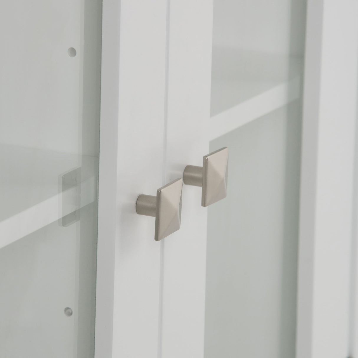 Acadian - Double Door Wall Cabinet - Pure White by Simpli-Home | Bel Furniture