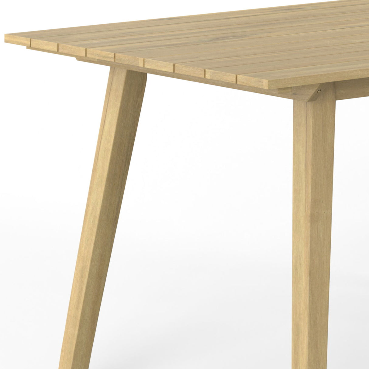 Kona - Outdoor Dining Table - Light Teak by Simpli-Home | Bel Furniture