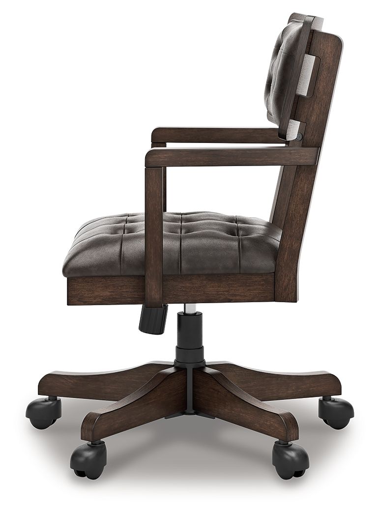 Breckington - Dark Brown - Home Office Desk Chair by Signature Design by Ashley® | Bel Furniture