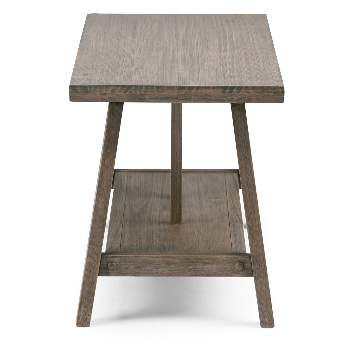 Dylan - Entryway Bench - Driftwood by Simpli-Home | Bel Furniture