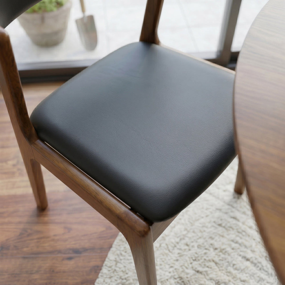 Enzo - Dining Chair (Set of 2) - Black / Brown