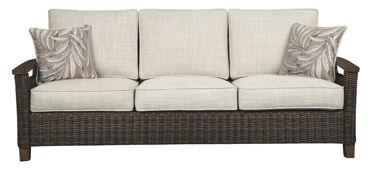 Paradise Trail - Medium Brown - Sofa with Cushion by Signature Design by Ashley® | Bel Furniture