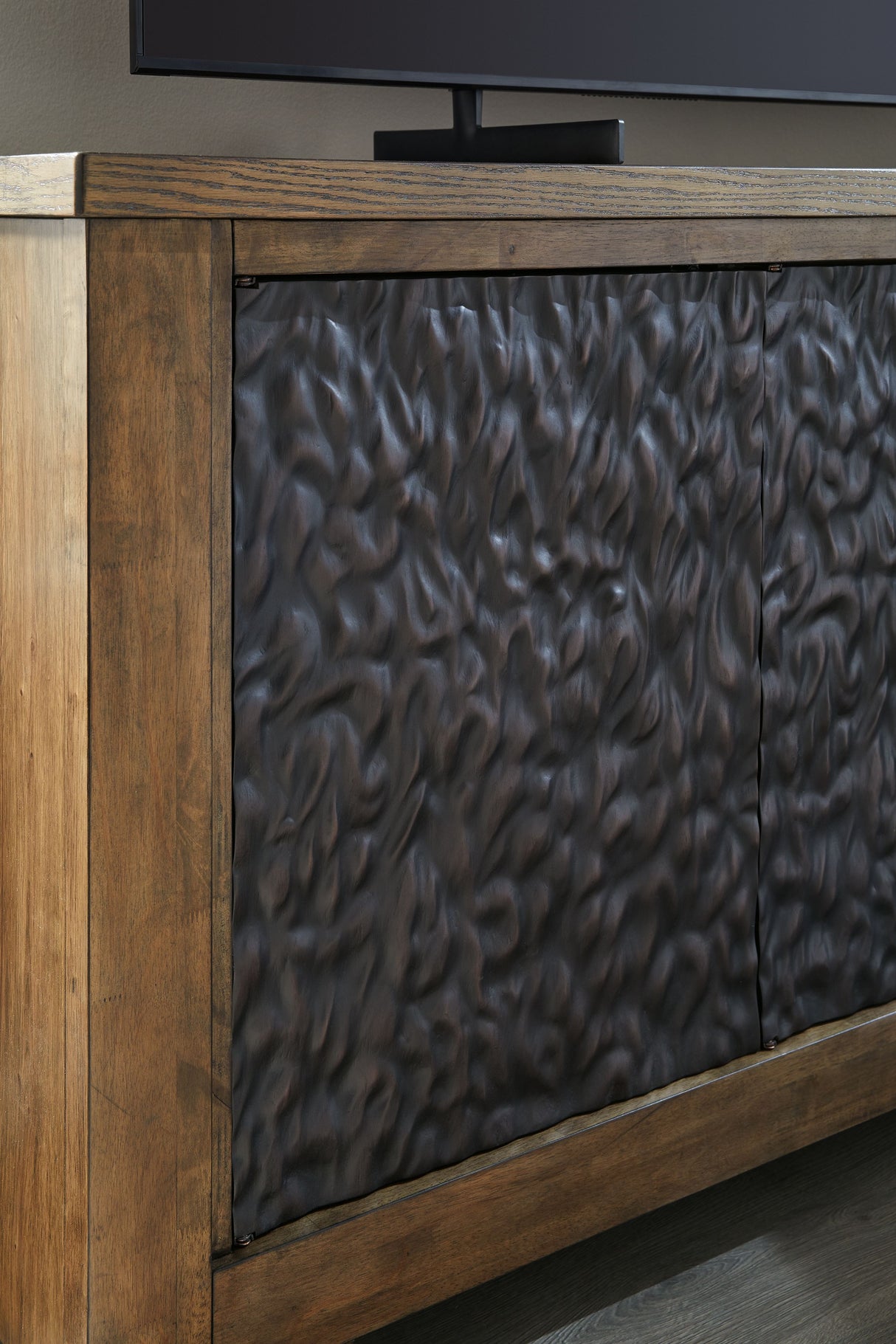 Rosswain - Warm Brown - Extra Large TV Stand by Signature Design by Ashley® | Bel Furniture