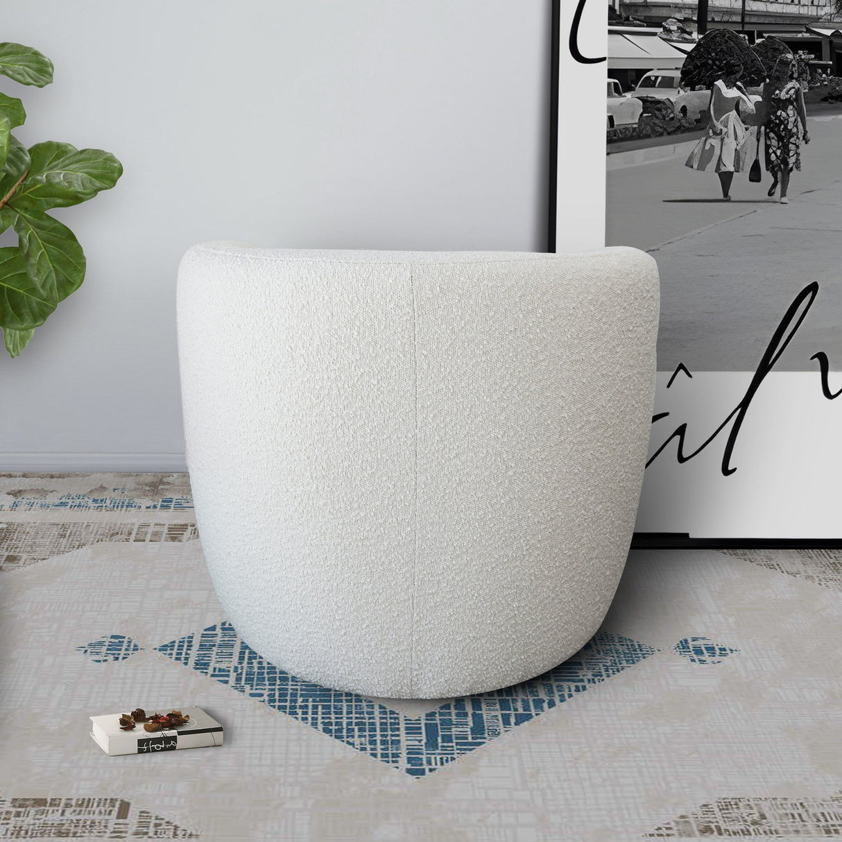 Avalon - Lounge Chair - White by Ashcroft Furniture | Bel Furniture