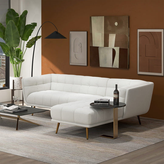 Addison - L Shape Sectional Sofa Tufted