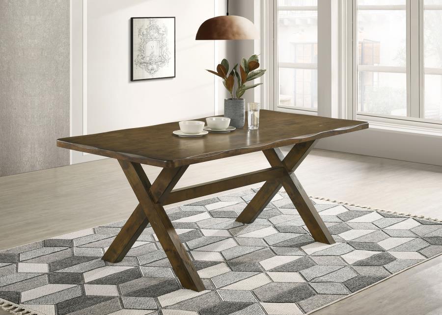 Alston - Rectangular Dining Table - Knotty Nutmeg by CoasterEveryday | Bel Furniture