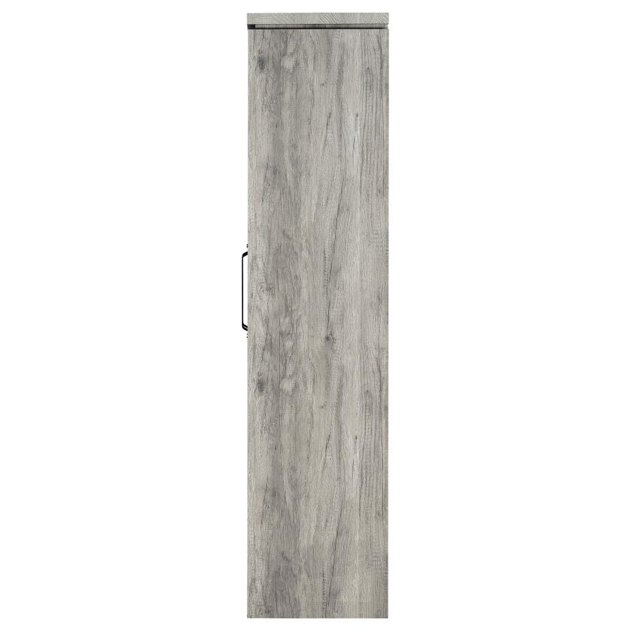 Alejo - 2 Door Engineered Wood Tall Cabinet - Gray Driftwood by CoasterEssence | Bel Furniture