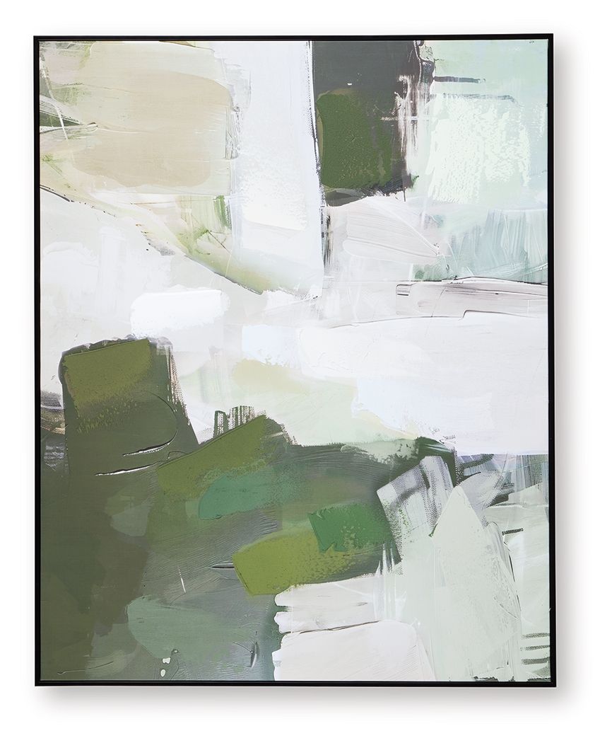 Vinick - Green / Gray / White - Wall Art by Signature Design by Ashley® | Bel Furniture