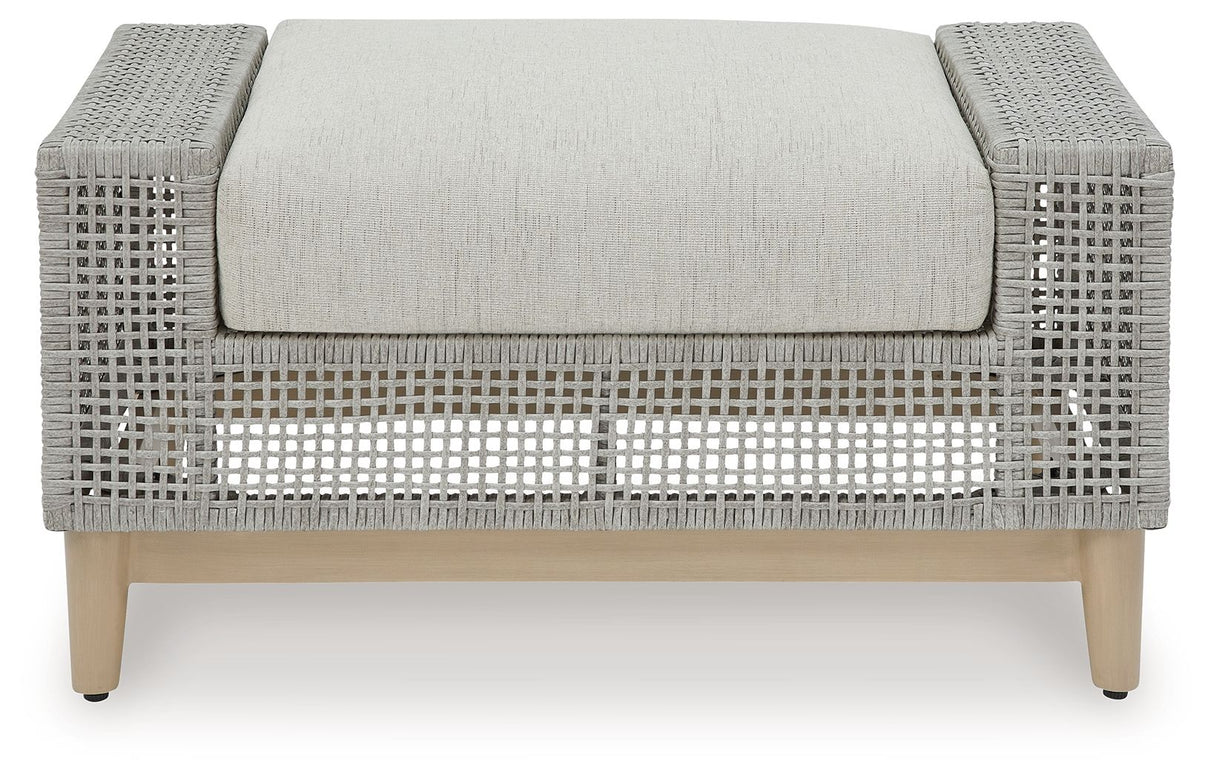 Seton Creek - Gray - Ottoman With Cushion by Signature Design by Ashley® | Bel Furniture