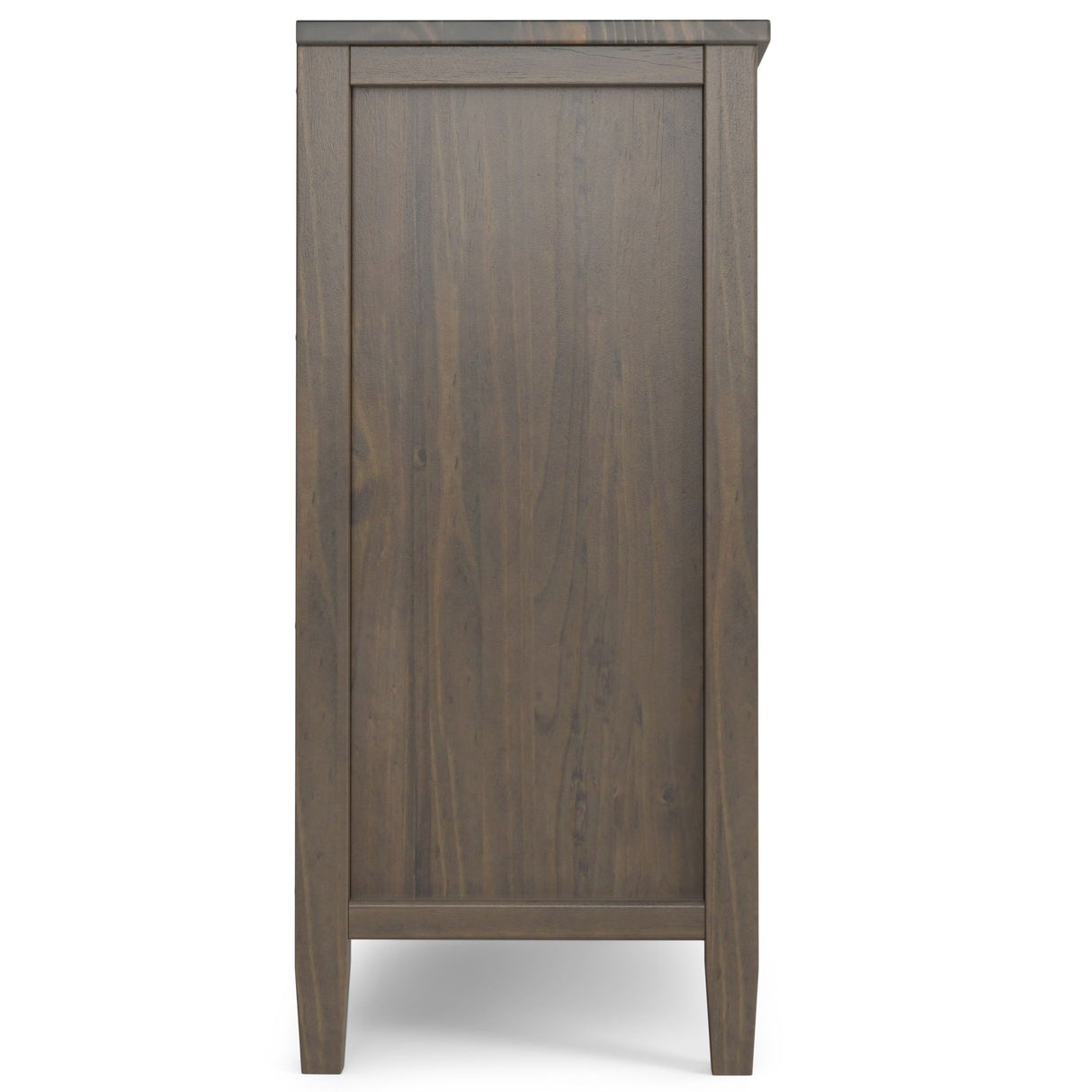 Ela - Low Storage Cabinet - Smoky Brown by Simpli-Home | Bel Furniture