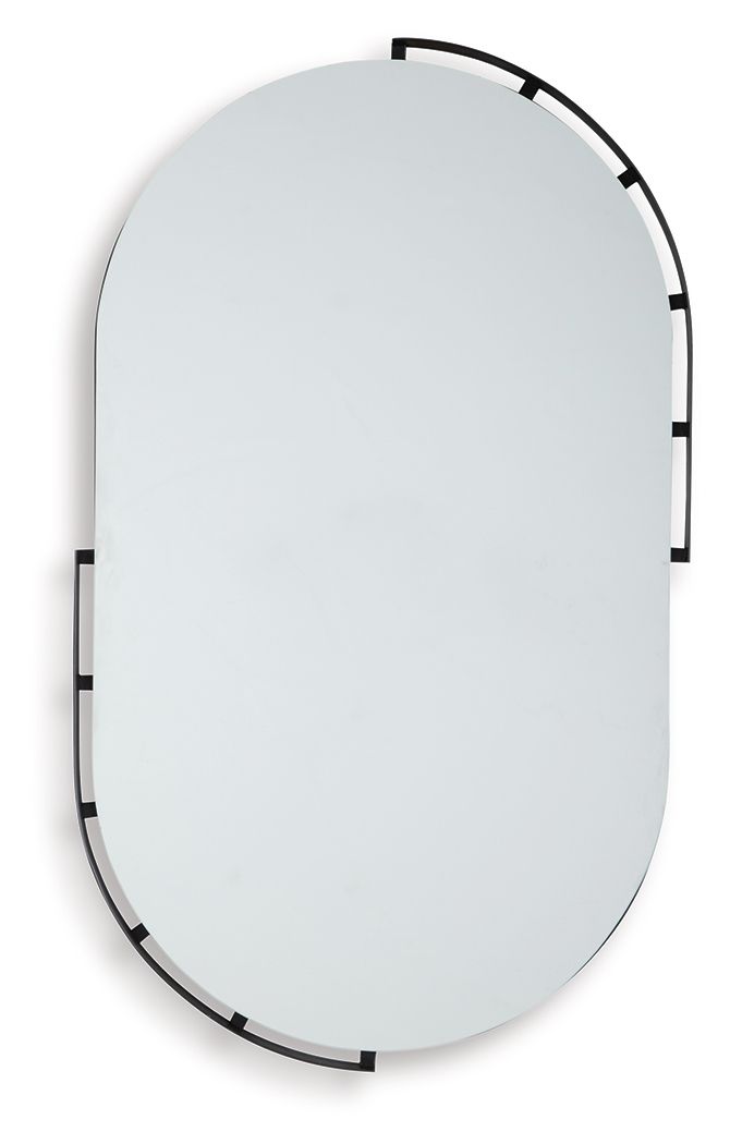Valkings - Black - Accent Mirror by Signature Design by Ashley® | Bel Furniture