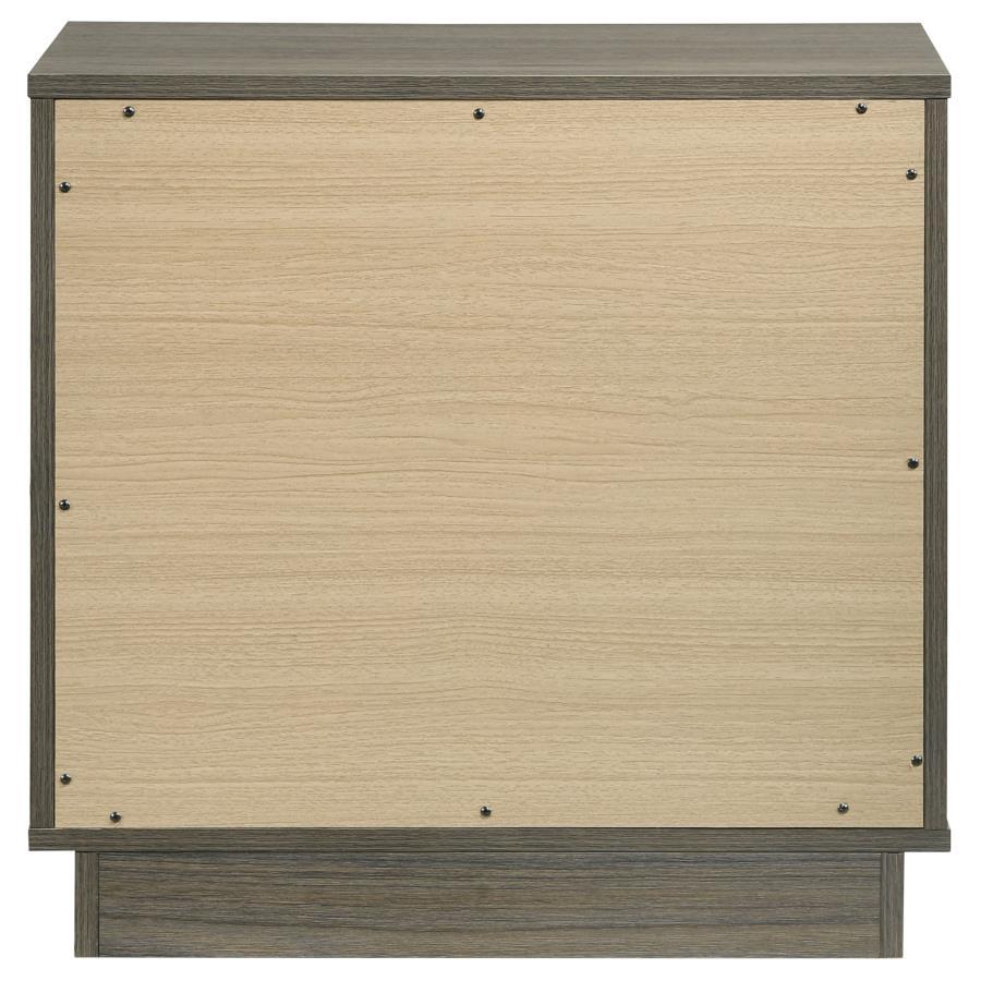 Fenwick - 2-Drawer Nightstand Bedside Table - Gray Oak by Coaster Fine Furniture | Bel Furniture