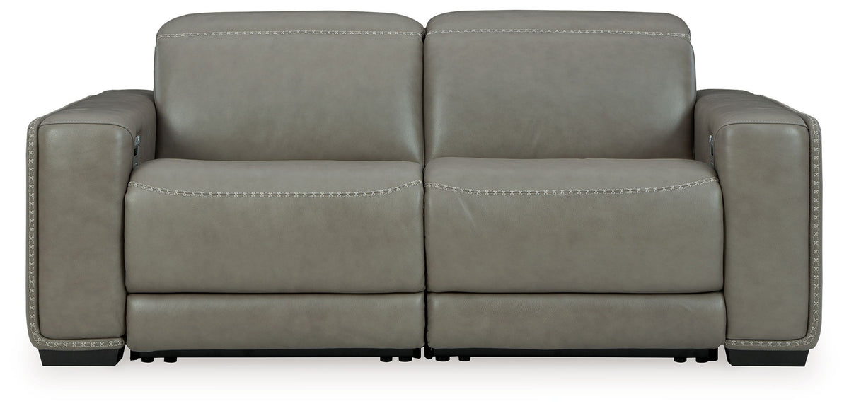 Correze - 2-Piece Power Reclining Sectional - Gray