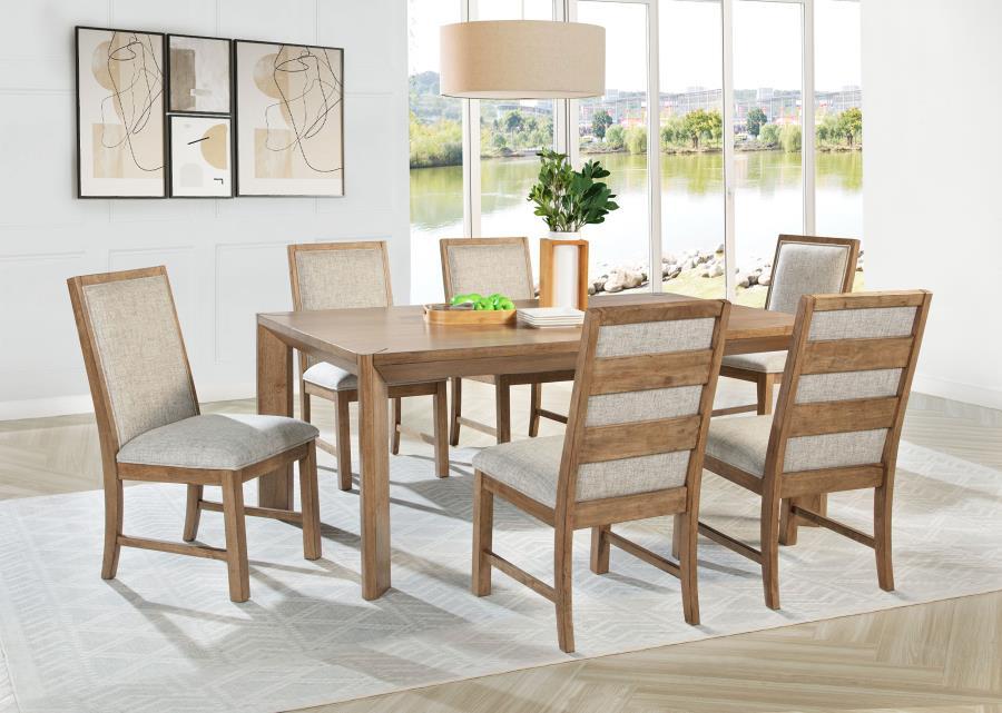 Bruner - Rectangular Wood Dining Table - Natural Brown by Coaster Fine Furniture | Bel Furniture