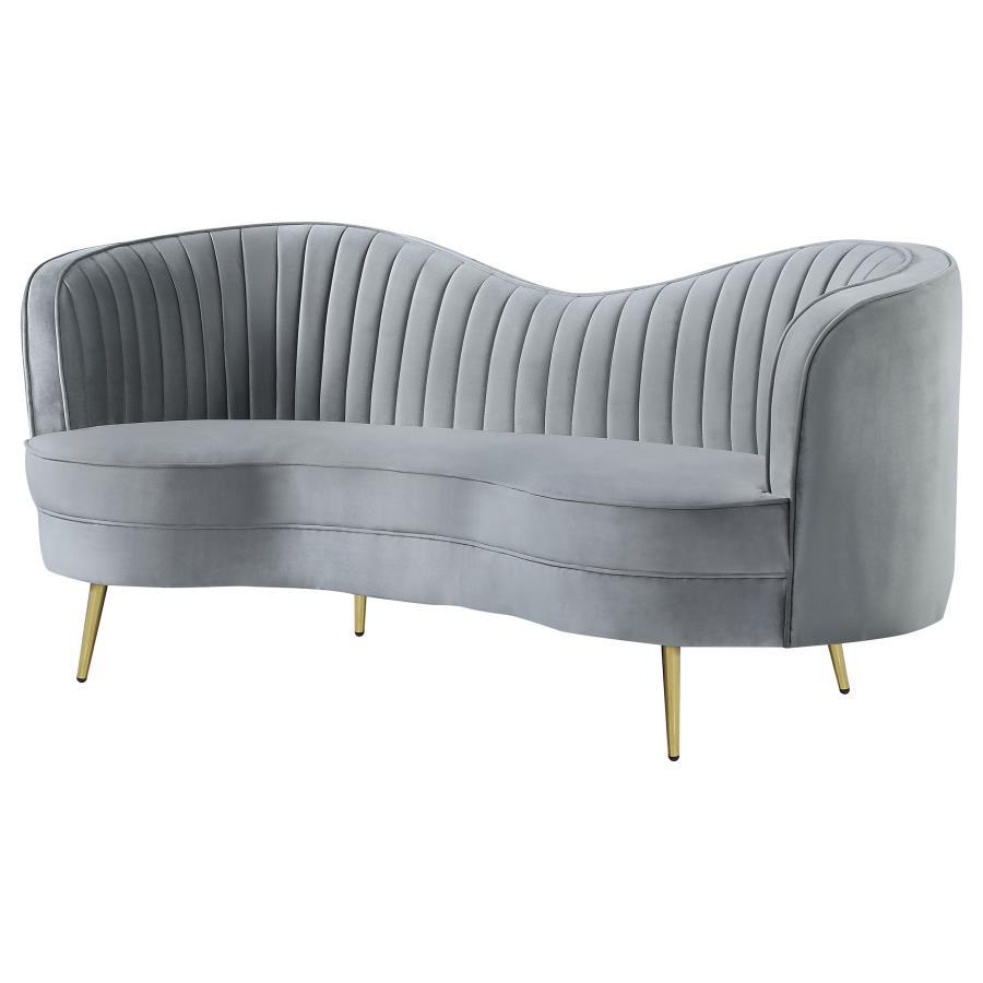 Sophia - Upholstered Channel Tufted Loveseat by CoasterEssence | Bel Furniture