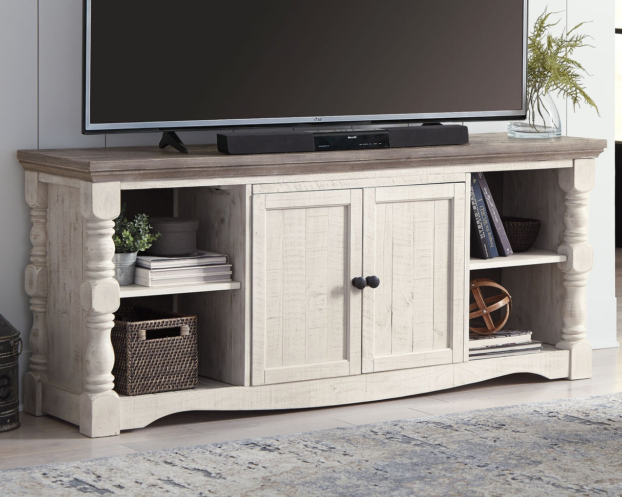 Havalance - Brown / Beige - Extra Large TV Stand - 2 Doors by Signature Design by Ashley® | Bel Furniture