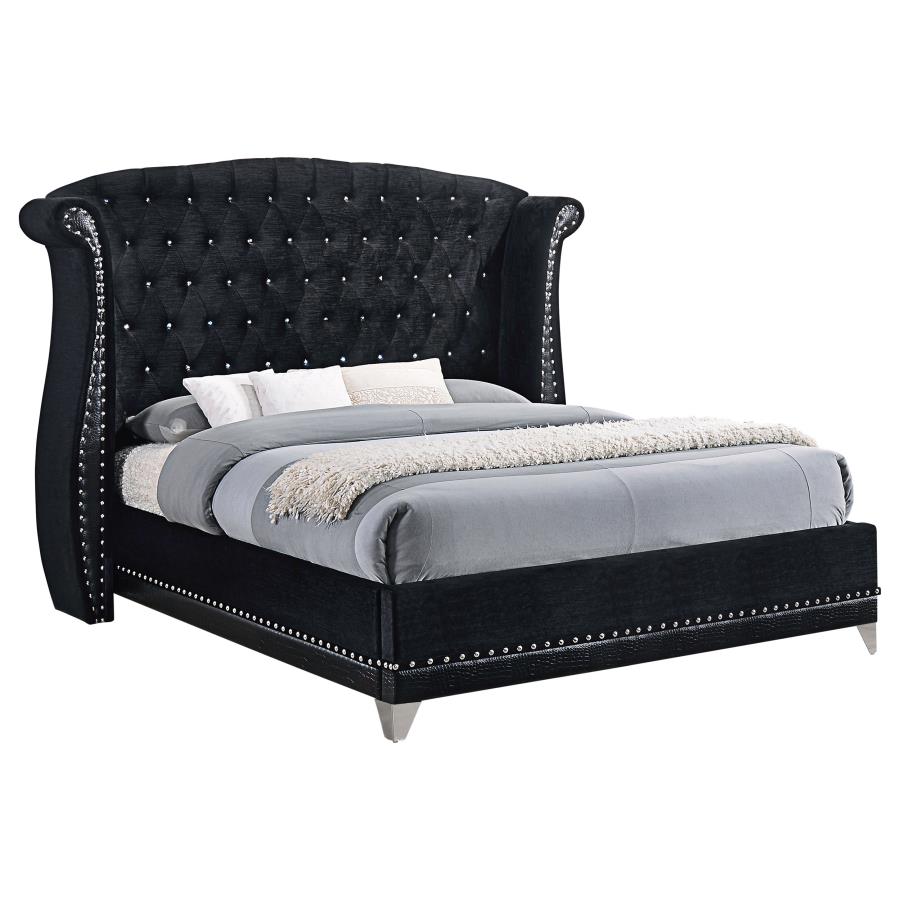 Barzini - Upholstered Wingback Bed