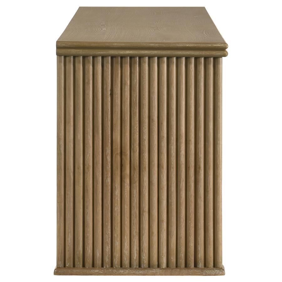 Adina - 70" TV Stand Media Console - Distressed Light Brown