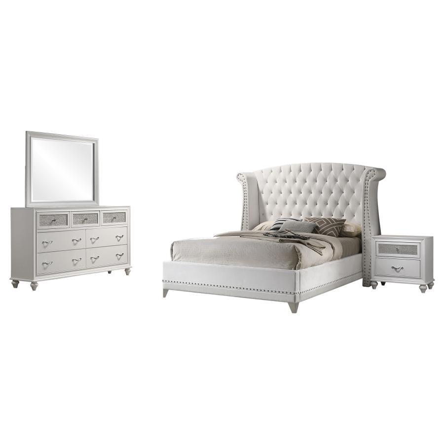 Barzini - Upholstered Tufted Bedroom Set