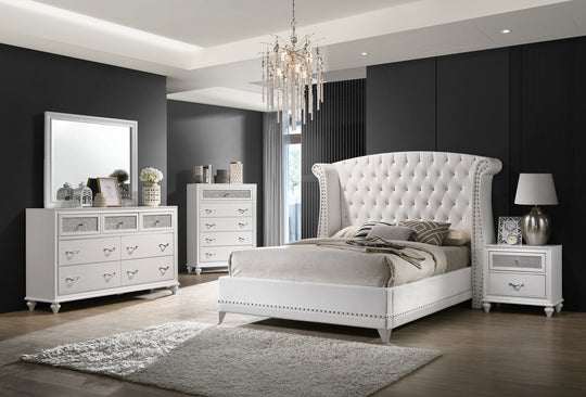 Barzini - Upholstered Tufted Bedroom Set