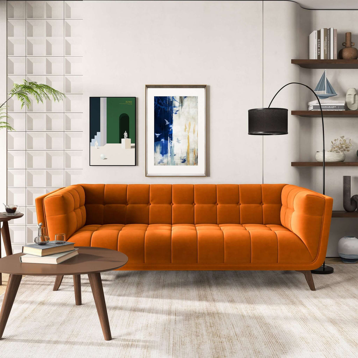 Addison - Mid-Century Modern Design Tufted Sofa