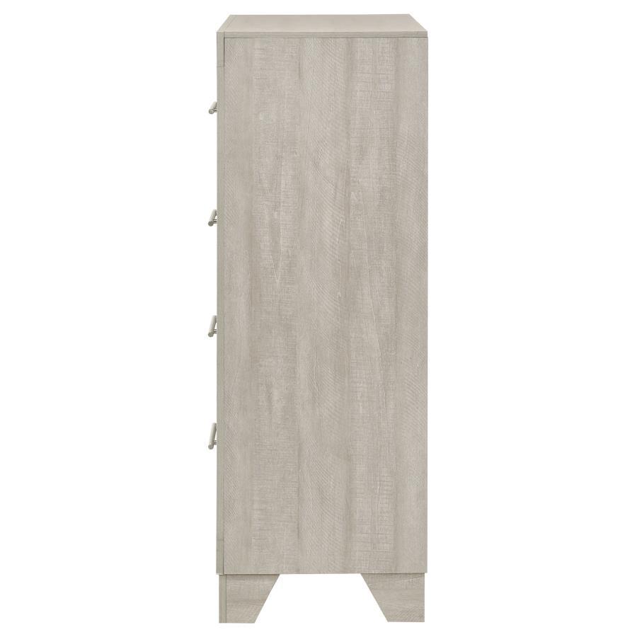 Trenton - 4-Drawer Bedroom Chest Of Drawers - Rustic Cream by Coaster Fine Furniture | Bel Furniture