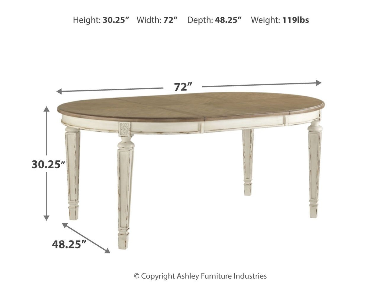 Realyn - Oval Dining Table Set by Signature Design by Ashley® | Bel Furniture