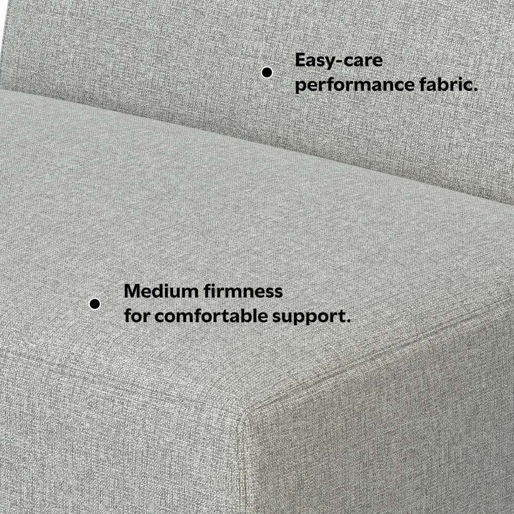Rex - Center Sofa Module - Gray by Simpli-Home | Bel Furniture