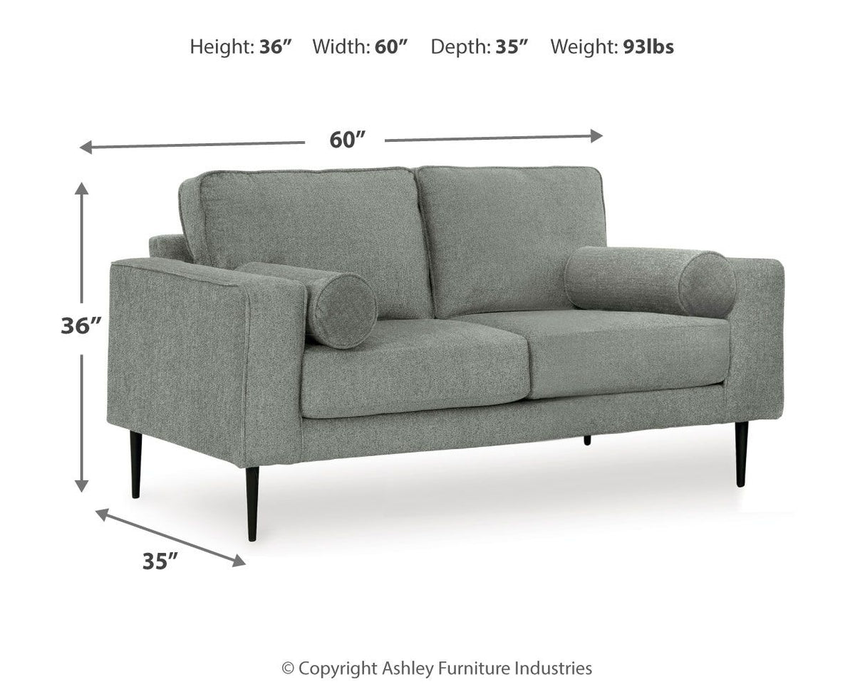 Hazela - Loveseat - Charcoal
