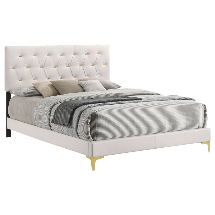 Kendall - Panel Upholstered Bed by CoasterEveryday | Bel Furniture