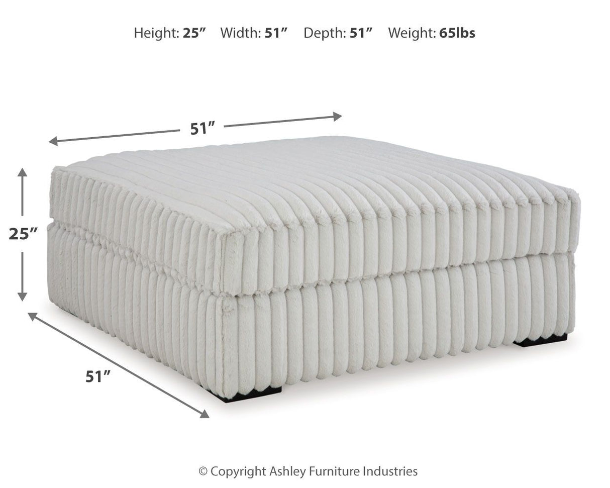 Stupendous - Alloy - Oversized Accent Ottoman by Signature Design by Ashley® | Bel Furniture