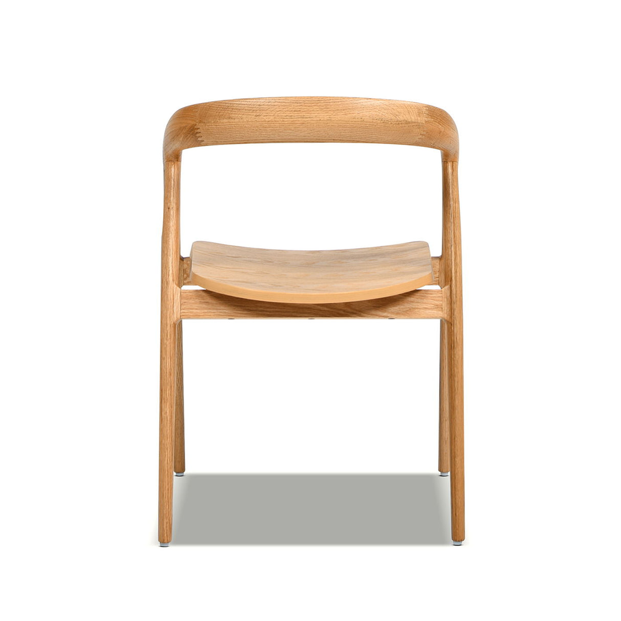 Simeon - Scandinavian Sculpted Dining Chair - Warm Natural Brown by Jennifer Taylor Home | Bel Furniture