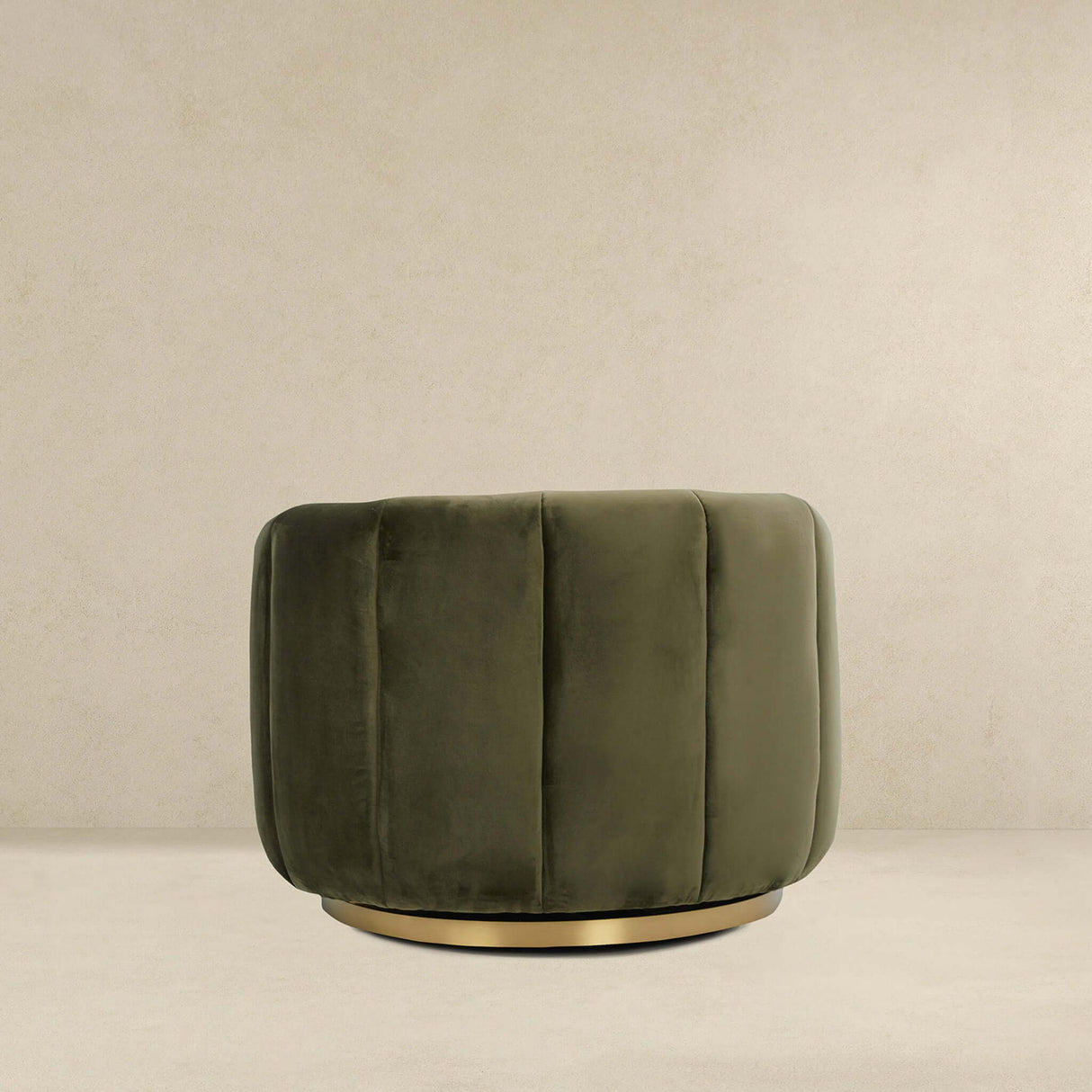 Cosey - Swivel Chair - Gold / Green / Olive Green by Ashcroft Furniture | Bel Furniture