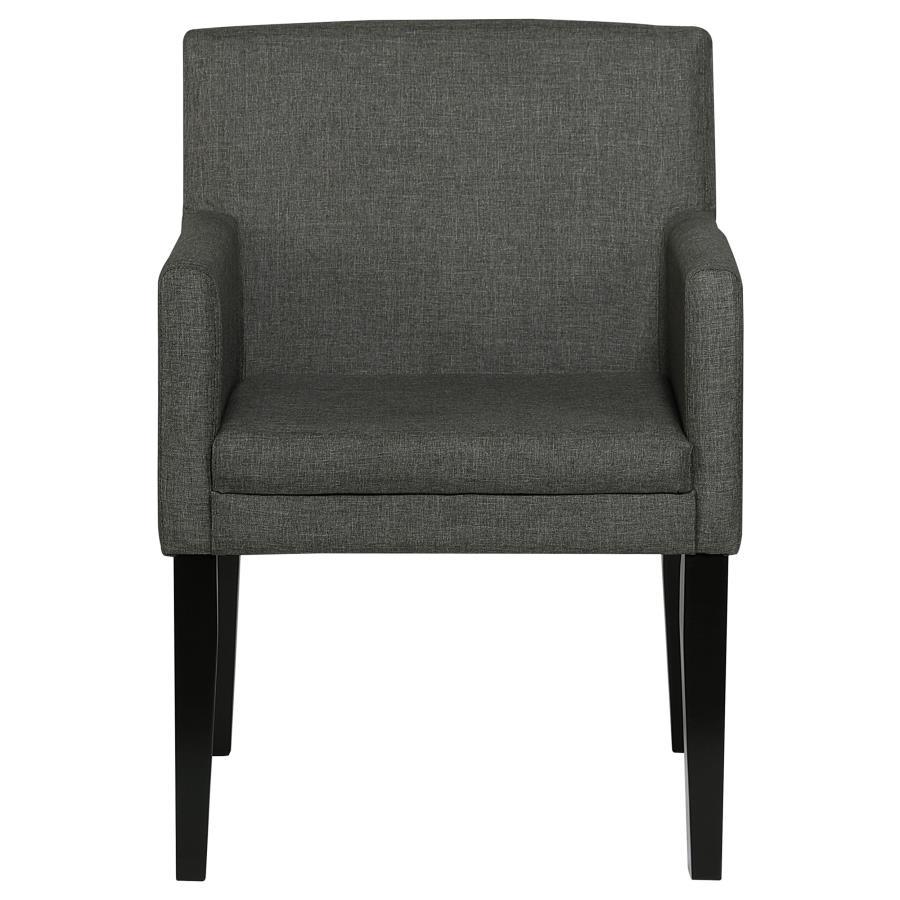 Catherine - Upholstered Dining Arm Chair (Set of 2) - Gray by Coaster Fine Furniture | Bel Furniture