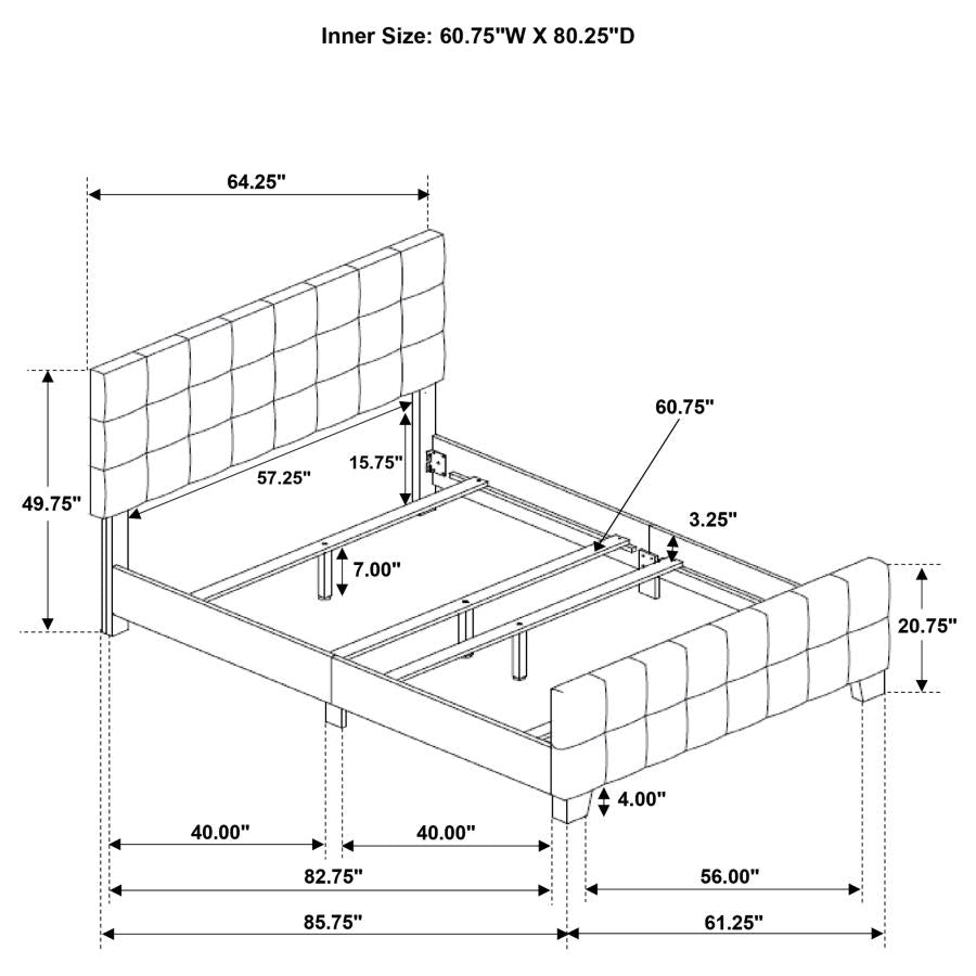 Fairfield - Upholstered Panel Bed