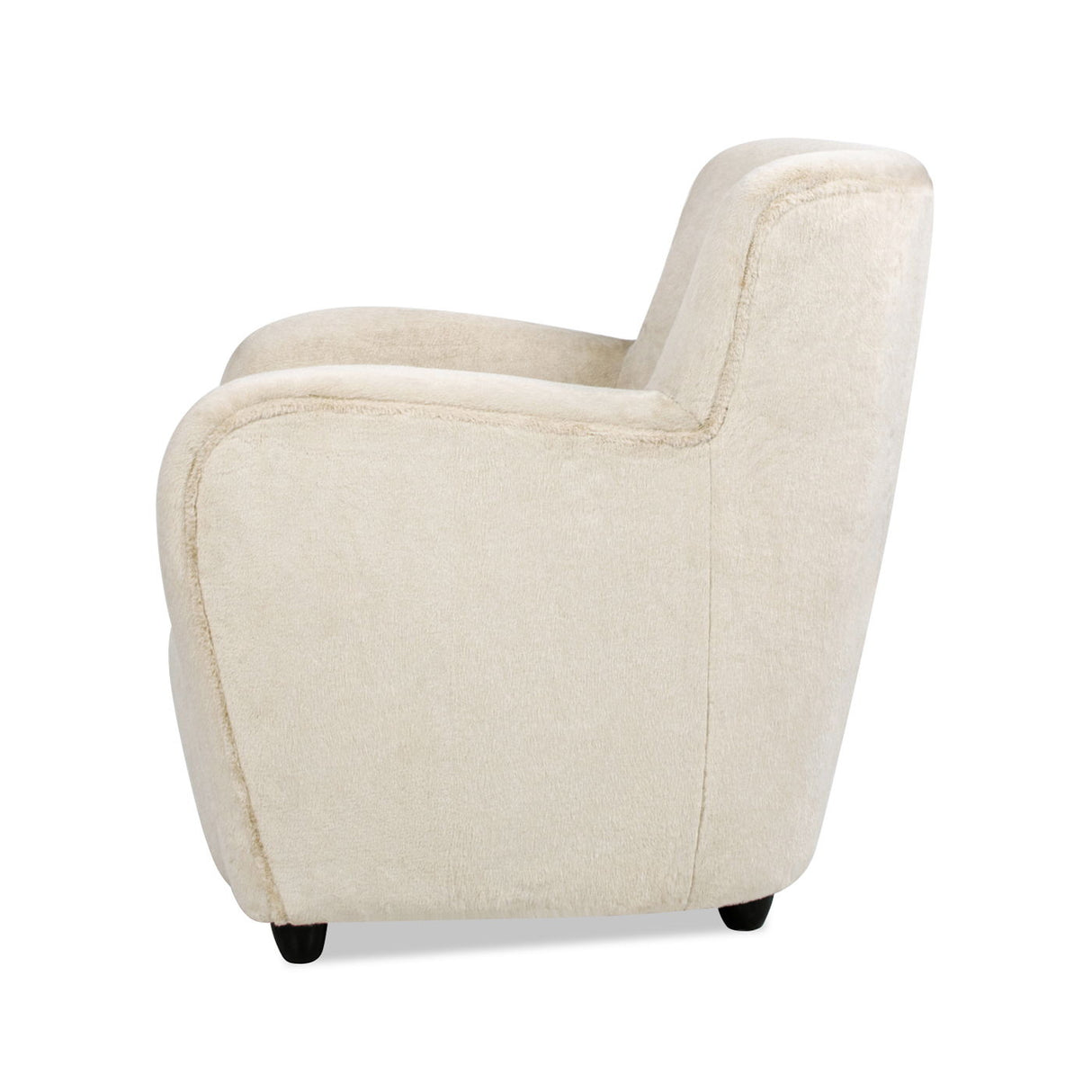 Wolffe - Curved Arm Accent Chair - Creme De La Creme White by Jennifer Taylor Home | Bel Furniture