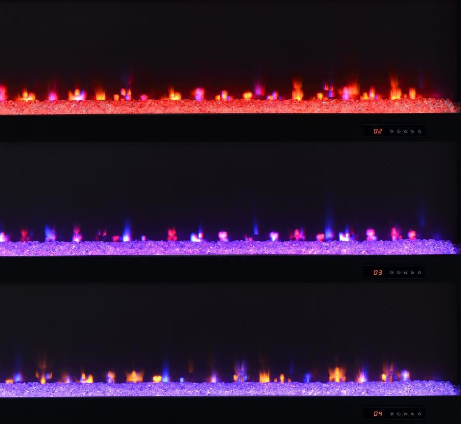 Eddy - 79" 2-Door TV Stand Fireplace Media Console - Mango