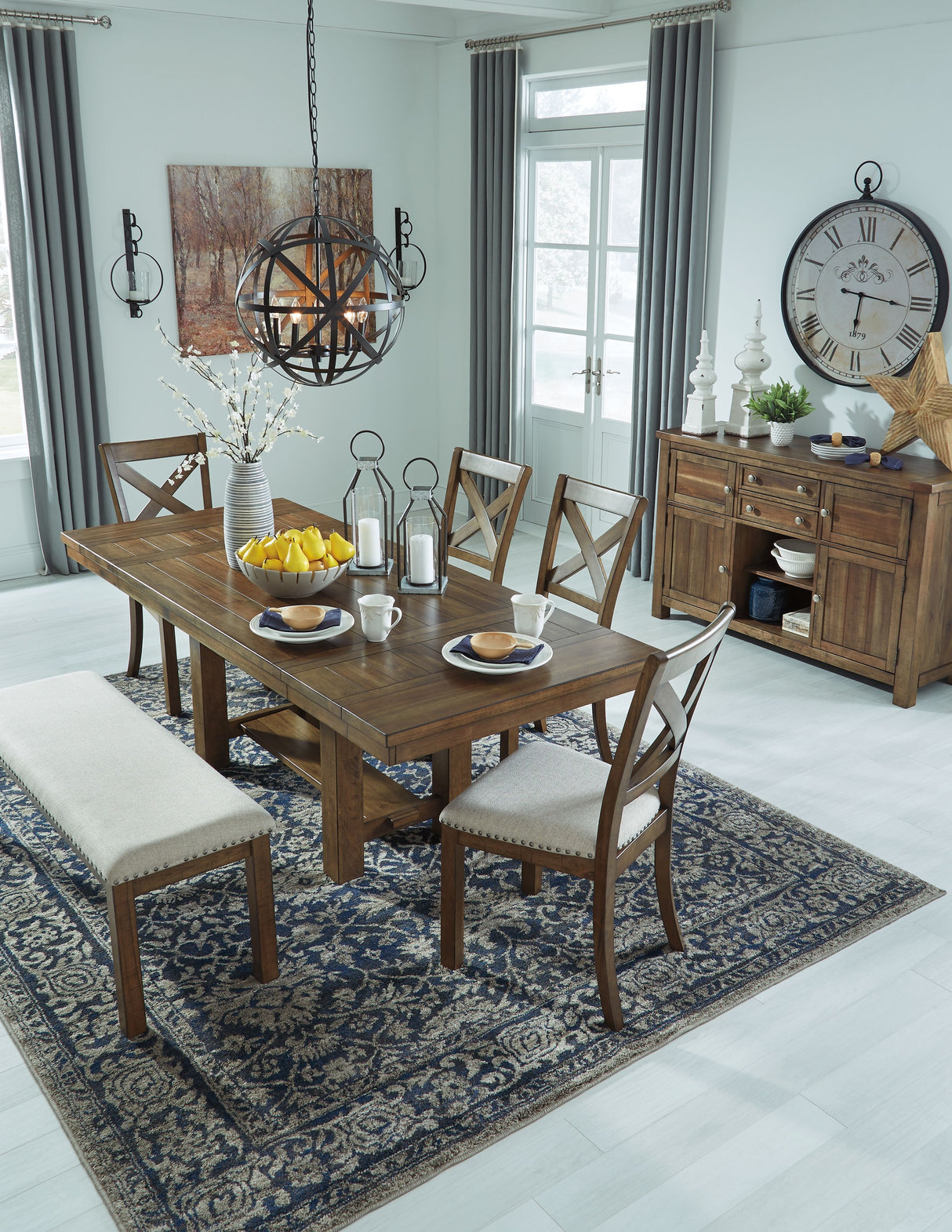 Moriville - Grayish Brown - Rectangular Dining Room Extension Table by Signature Design by Ashley® | Bel Furniture