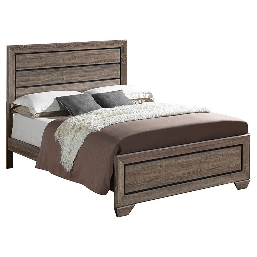Kauffman - Transitional High Headboard Panel Bed Bedroom Set by CoasterEveryday | Bel Furniture
