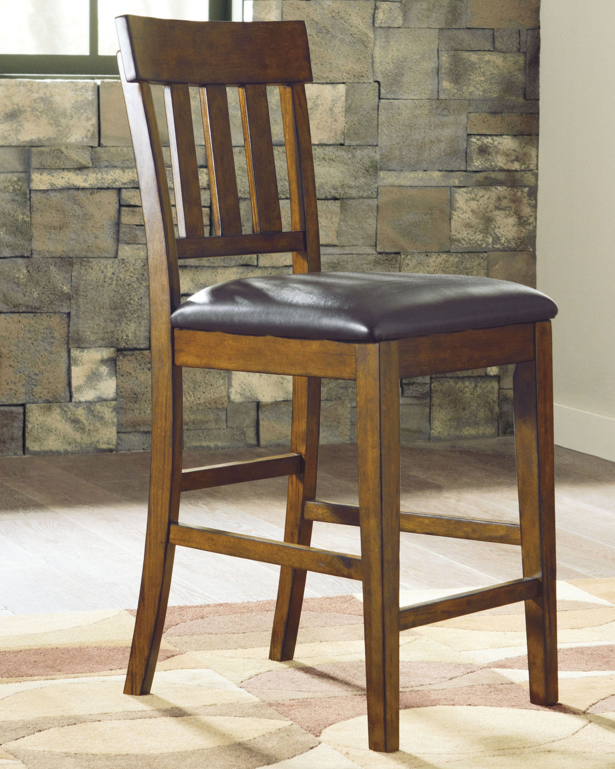 Ralene - Medium Brown - Upholstered Barstool (Set of 2) by Signature Design by Ashley® | Bel Furniture