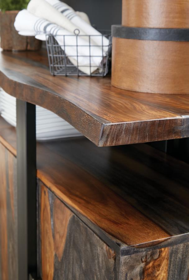 Ditman - 4 Door Solid Wood Sideboard Buffet - Gray Sheesham by CoasterElevations | Bel Furniture