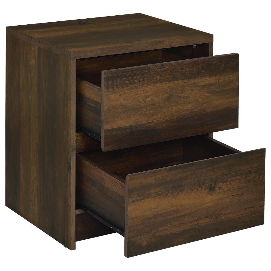 Westpark - 2-Drawer Nightstand LED Lights And USB
