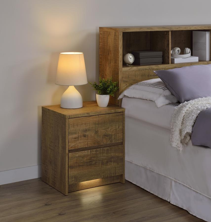 Westpark - 2-Drawer Nightstand LED Lights And USB