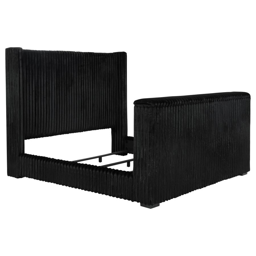 Centergrove - Upholstered Wingback TV Bed