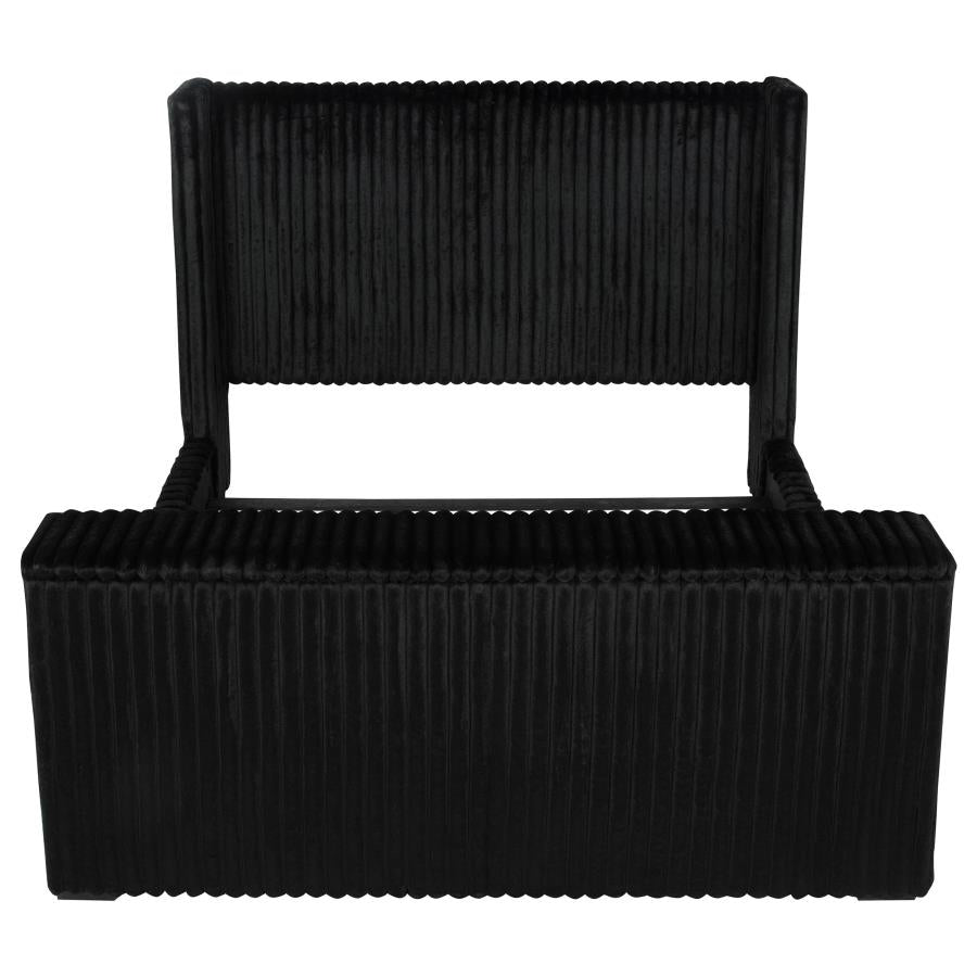 Centergrove - Upholstered Wingback TV Bed