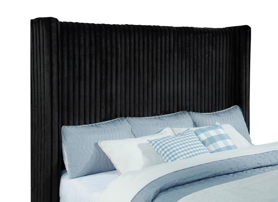 Centergrove - Upholstered Wingback TV Bed