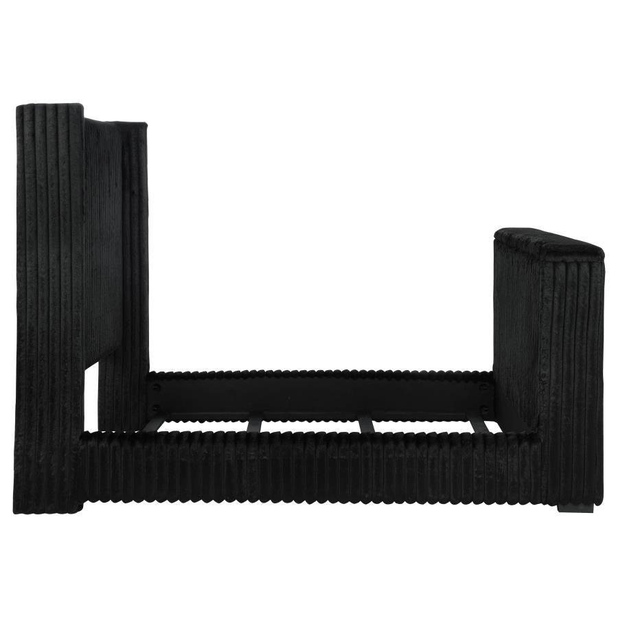 Centergrove - Upholstered Wingback TV Bed