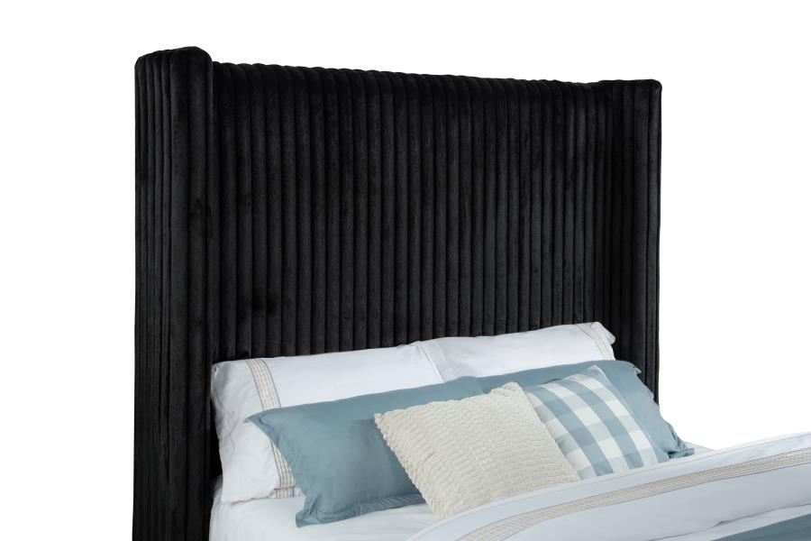 Centergrove - Upholstered Wingback TV Bed
