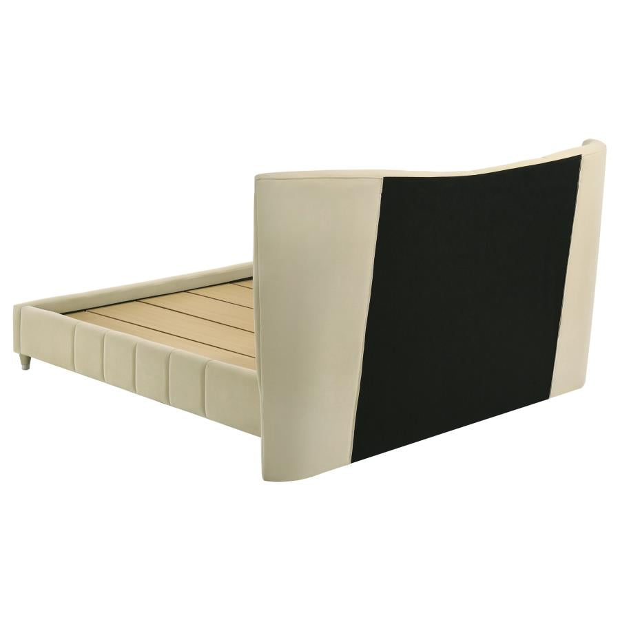 Evelyn - Upholstered Panel Platform Bed