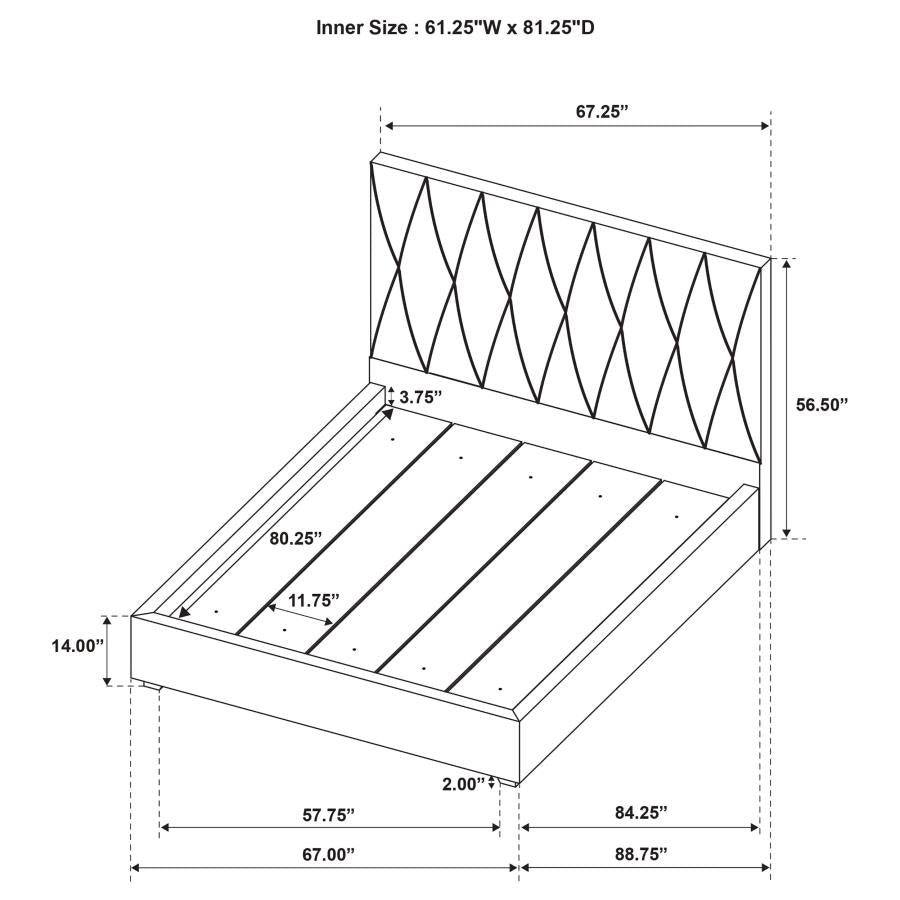Delsea - Upholstered Platform Bed